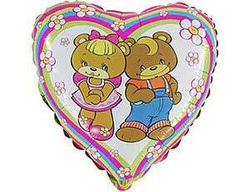 Balon foliowy Luz Misie włoskie 18", 1 szt.