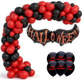 Zestaw na HALLOWEEN Girlanda Baner Balon Nietoperz