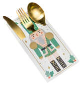 Kieszonka na sztućce Dziadek do orzechów, 10x20 cm