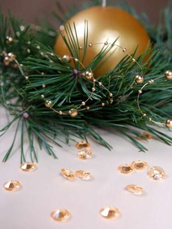 Diamentowe konfetti, złoty, 12mm, 1op.