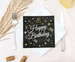 Serwetki Happy Birthday Czarne, 33x33cm, 20szt.