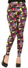 Spodnie LEGGINSY Kolorowe Disco LATA 80, M