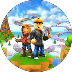 Opłatek tortowy 20 cm, Roblox 1 szt.