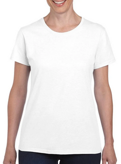 Koszulka T-shirt damski BIAŁA Bawełniany, XL