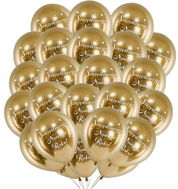 Balony Szczęśliwego Nowego Roku! 14 cali, 25 szt.