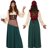 Strój Kostium CYGANKA Wróżka Medium Halloween, L