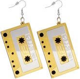 Kolczyki Wiszące KASETY MAGNETOFONOWE Lata 80 90