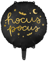 Balon foliowy Hocus Pocus, 45 cm, czarny