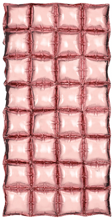 Balon foliowy różowe złoto kurtyna, 72x143cm