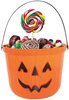Wiaderko Dynia na Cukierki Słodycze Halloween