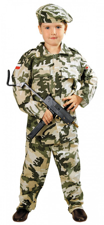 Strój Kostium ŻOŁNIERZ Moro Wojsko 15-16 lat