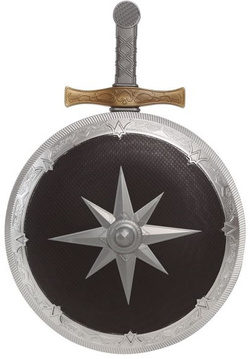 Zestaw  Wojownika Rycerza MIECZ I TARCZA Broń