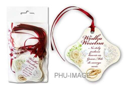 Zawieszka na wódkę weselną, 20 szt.