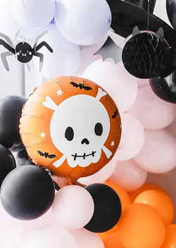 Balon Foliowy CZASZKA Halloween Urodziny 45cm