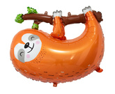 Balon foliowy Leniwiec, 79 cm, brązowy