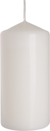 ŚWIECA Walec BIAŁA Komunia Wesele BISPOL 6x12cm