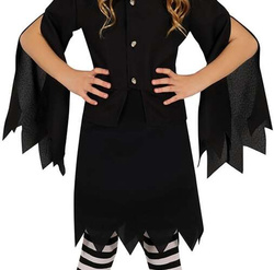 Kostium Strój Czarna CZAROWNICA Wiedźma 5-6 lat