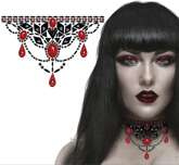 Naklejany Naszyjnik GOTYCKI Biżuteria na Szyję