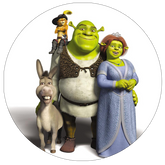 Opłatek tortowy 14 cm, Shrek 1 szt.