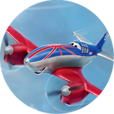 Opłatek tortowy 29 cm, Samoloty 1 szt.