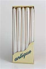 Świece perłowe, białe 1 szt.