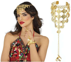 Bransoletka Kleopatry Cyganki Złote Medaliki