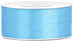 Tasiemka satynowa, błękit, 25mm/25m