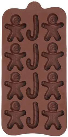 Forma Silikonowa do Ciastek Święta Ludziki Laski