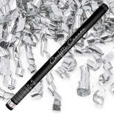 Tuba z serpentynami, srebrny, 80cm 1 szt.