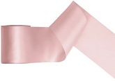 Tasiemka satynowa, jasny brudny róż,100mm/25m
