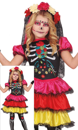 Kostium Strój CATRINA Meksyk Halloween 5-6 lat