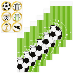 Torebki Papierowe na Cukierki PIŁKA NOŻNA 6szt.