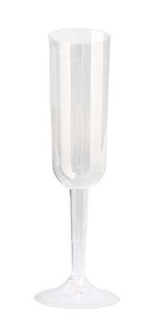 Kieliszki plastikowe do szampana, 207 ml, 4 szt.