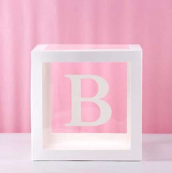 Pudełko box DEKORACYJNY BABY białe 30x30x30cm 4szt