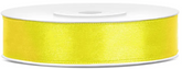Tasiemka satynowa, żółty, 12mm/25m