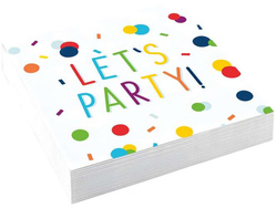 Serwetki Confetti Birthday 25x25 cm 20 szt.