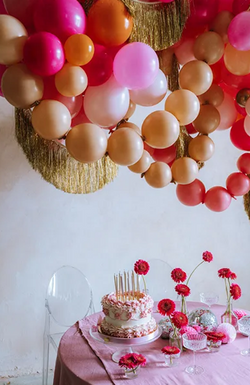 Balony z łącznikiem, 33 cm, jasny róż 20szt.