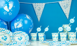 Balon niebieski ze stópkami 12 cali