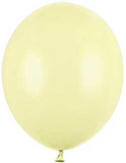 Balony Pastelowe Żółte Urodziny 12cm 100szt.