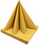 Serwetki metaliczne Złote, 33x33cm, 20 szt. (Gold)