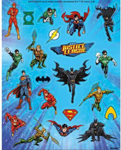 Naklejki Justice League Liga Sprawiedliwości 84szt