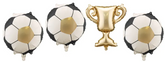 Balony Foliowe do Girland PIŁKA NOŻNA PUCHAR 4szt.