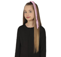 WAROCZYKI Pasemka do Włosów RÓŻOWE 35cm 3szt.