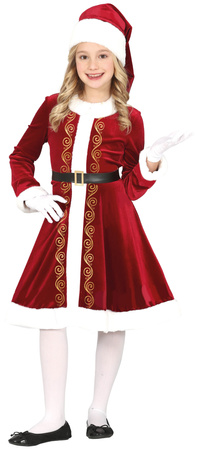 Strój Kostium Mikołajka PANI MIKOŁAJOWA 7-9 lat