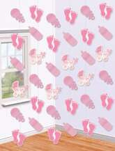 Dekoracja pionowa Baby Girl, 6 szt 200 cm, 1 op.