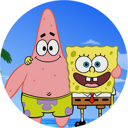 Opłatek tortowy 20 cm, SpongeBob 1 szt.