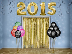 Balony sylwestrowe "2018", 5 szt