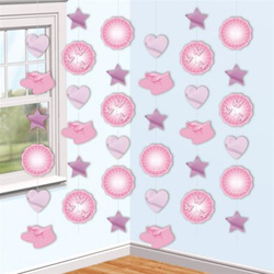 Dekoracja pionowa na Chrzest, 6 szt. 200 cm, 1op.