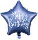Balon foliowy Happy Birthday, 40cm, granat