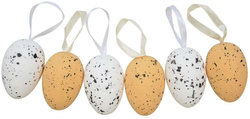 Jajka nakrapiane z zawieszkami 6 szt. / op.